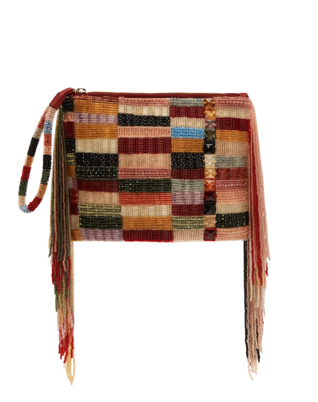 Marjorelle Beaded Tassel Clutch