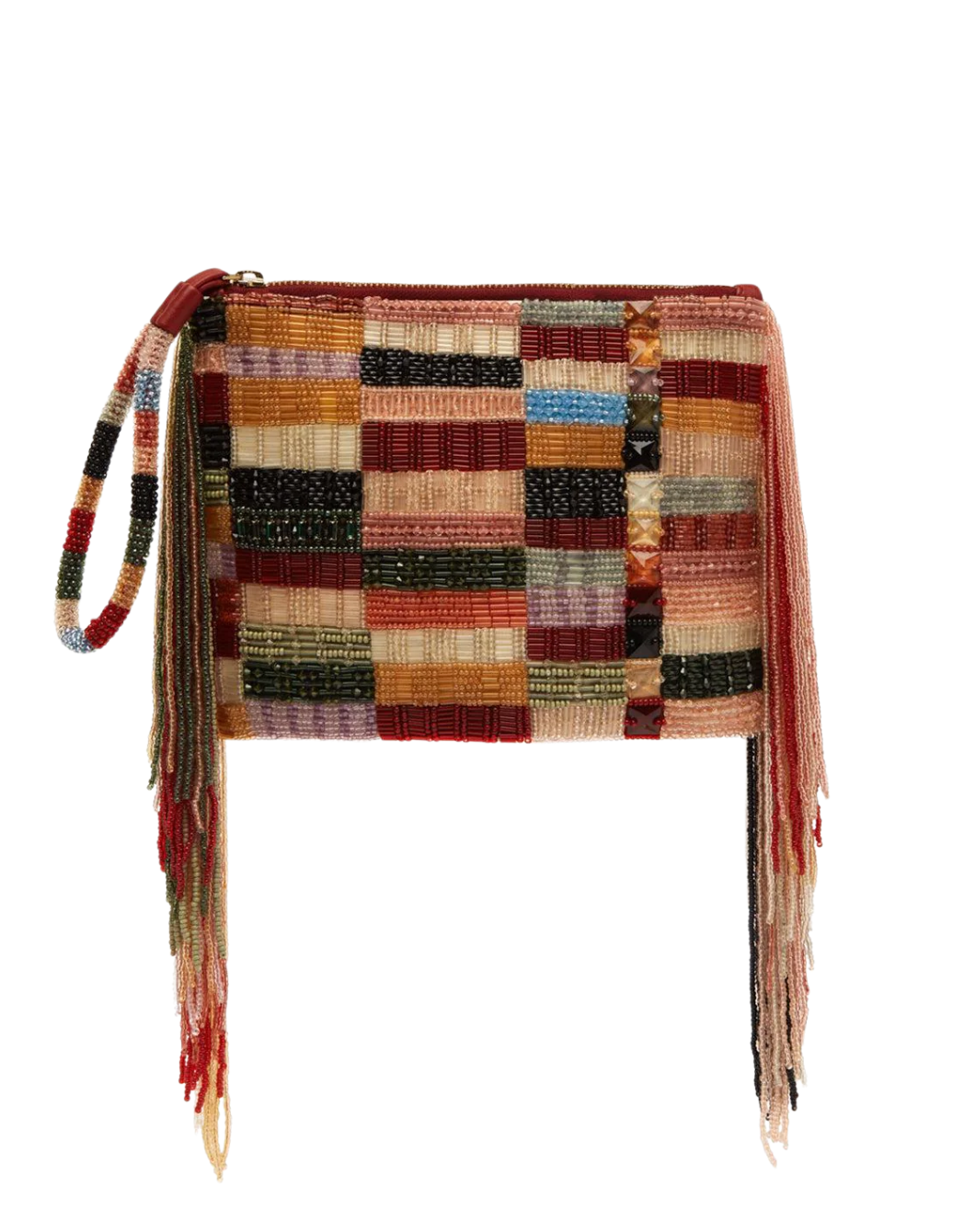 Marjorelle Beaded Tassel Clutch