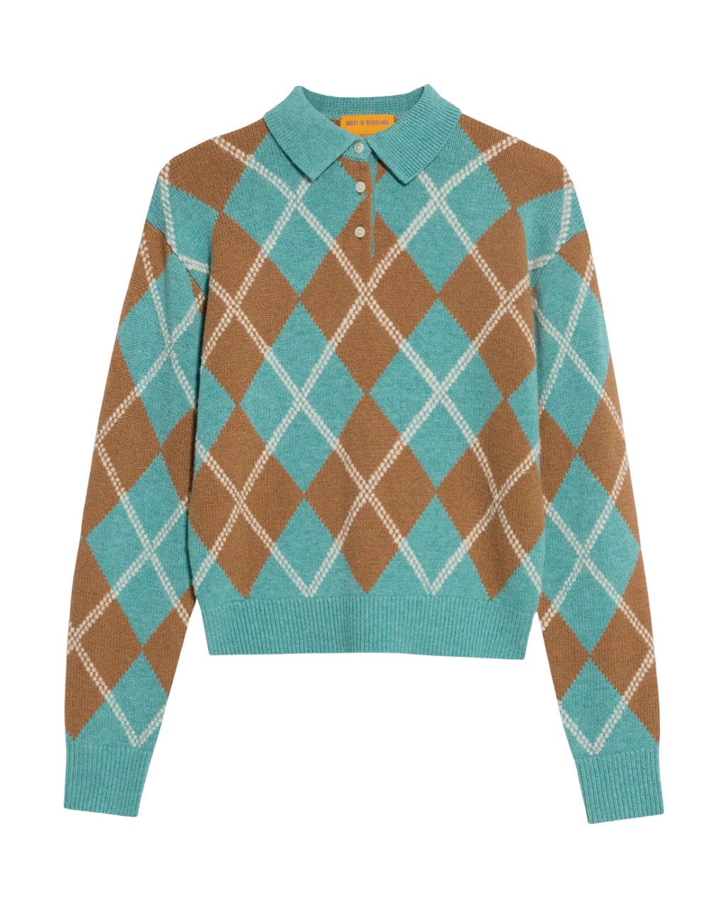 Collegiate Argyle Polo in Glacier Combo