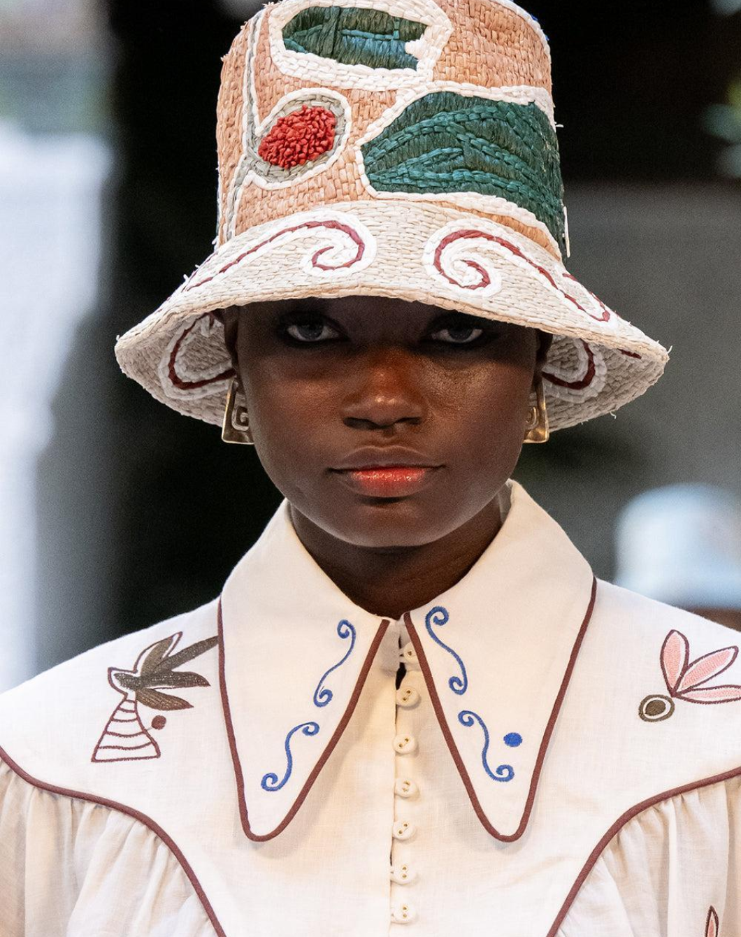 Velora Raffia Bucket Hat